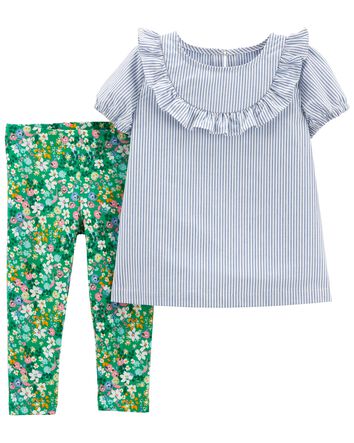 Carters Girls 2-Pc L/S Set Carters Girls 2-Pc L/S Set